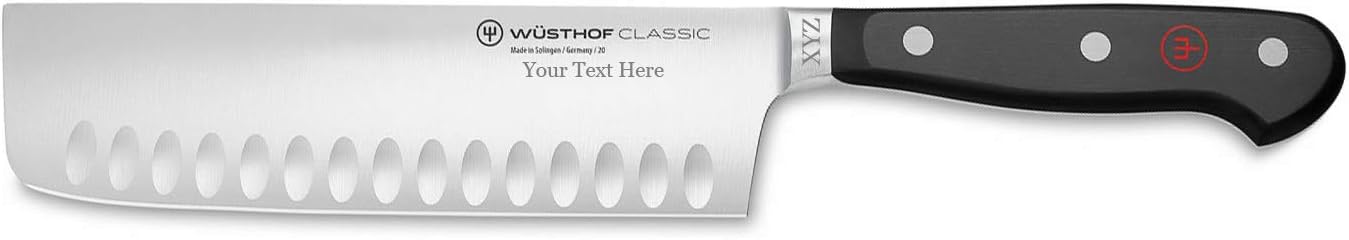 Wusthof Classic 7' Nakiri Knife - Personalized Rotary Engraving Available