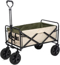 Folding Wagon Cart Beach Wagon Grocery Wagon Folding Utility Wagon Cart Outdoor Wagon With Wheels Adjustable Push-Pull Handle For Camping Grocery Sports Shopping Grocery Cart Garden Wagon Utility Wago