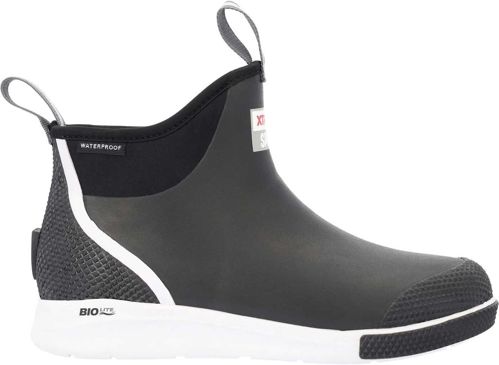 XTRATUF 6' Men's Ankle Deck Boot Sport - 30% Lighter, 100% Waterproof Rubber Fishing Footwear - Non-Marking, Slip-Resistant Outsole - Moisture-Wicking Liner
