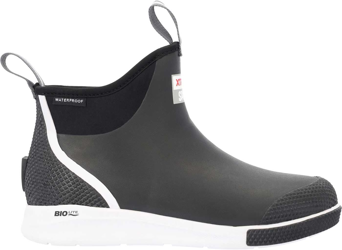 XTRATUF 6' Men's Ankle Deck Boot Sport - 30% Lighter, 100% Waterproof Rubber Fishing Footwear - Non-Marking, Slip-Resistant Outsole - Moisture-Wicking Liner