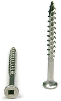 #10 x 4 Wood Screw 18-8 Stainless Steel Square Drive, Bugle Head (Quantity: 1000) Type 17 Wood Cutting Point, 2-3/4' of Thread Length, #10 Diameter, 4' Screw Length