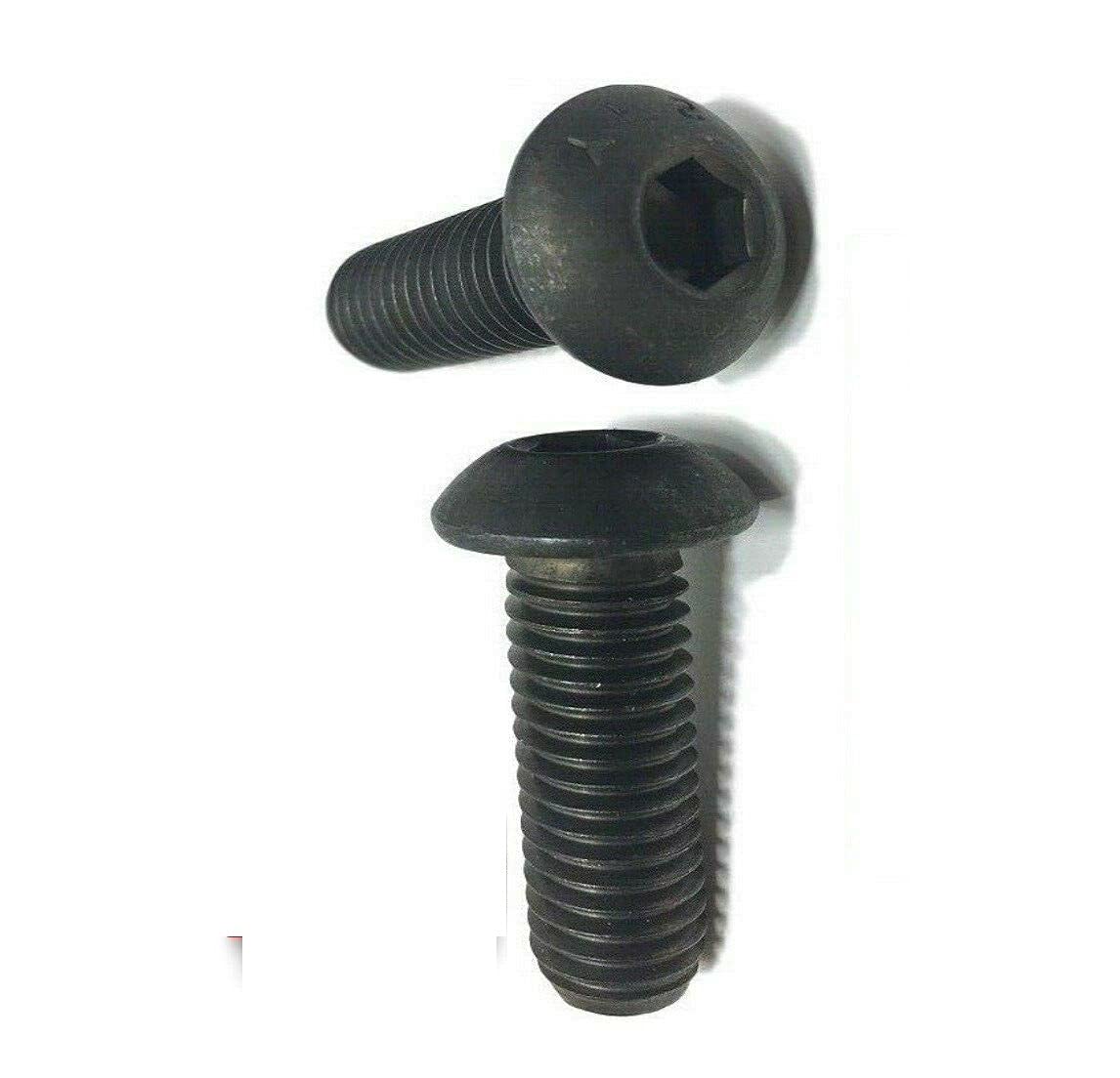 Pr-Mch Package of 250, 3/8-16 x 1 1/2' Button Head Cap Screw Black Oxide Thread Socket Set Kit #DR-D6986D