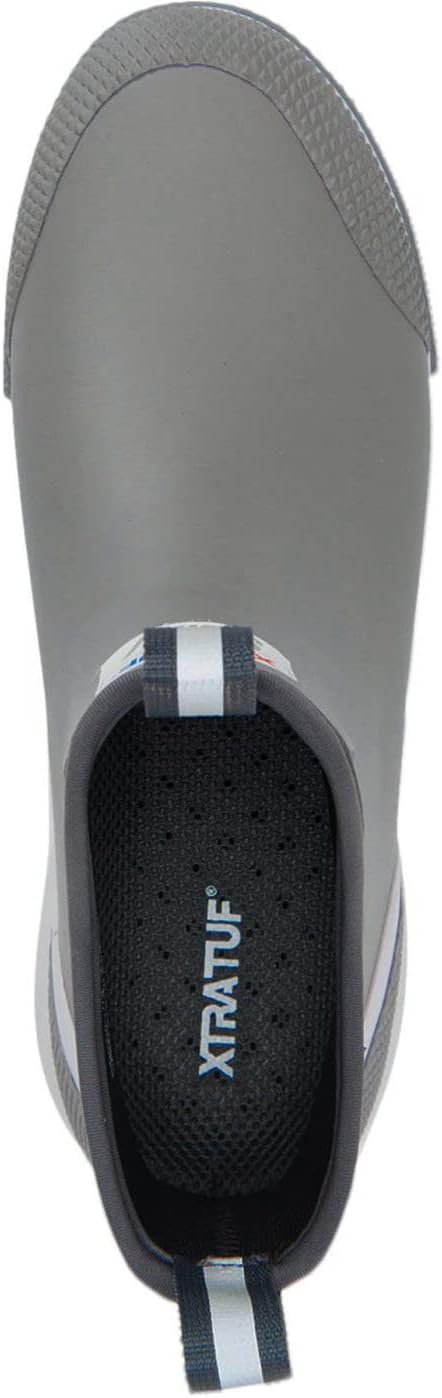 XTRATUF 6' Men's Ankle Deck Boot Sport - 30% Lighter, 100% Waterproof Rubber Fishing Footwear - Non-Marking, Slip-Resistant Outsole - Moisture-Wicking Liner