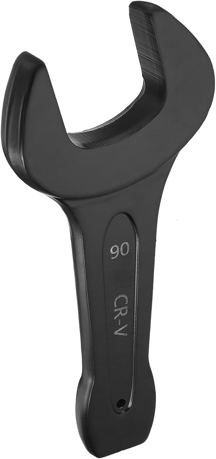 HARFINGTON Open End Striking Wrench 90mm Metric CR-V Steel Single Open Spanner Baking Paint U Shape Head Wrench Hand Tool for Mechanical Automotive Repair