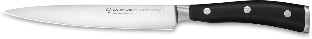 Wüsthof Classic IKON 6' Utility Knife, Black
