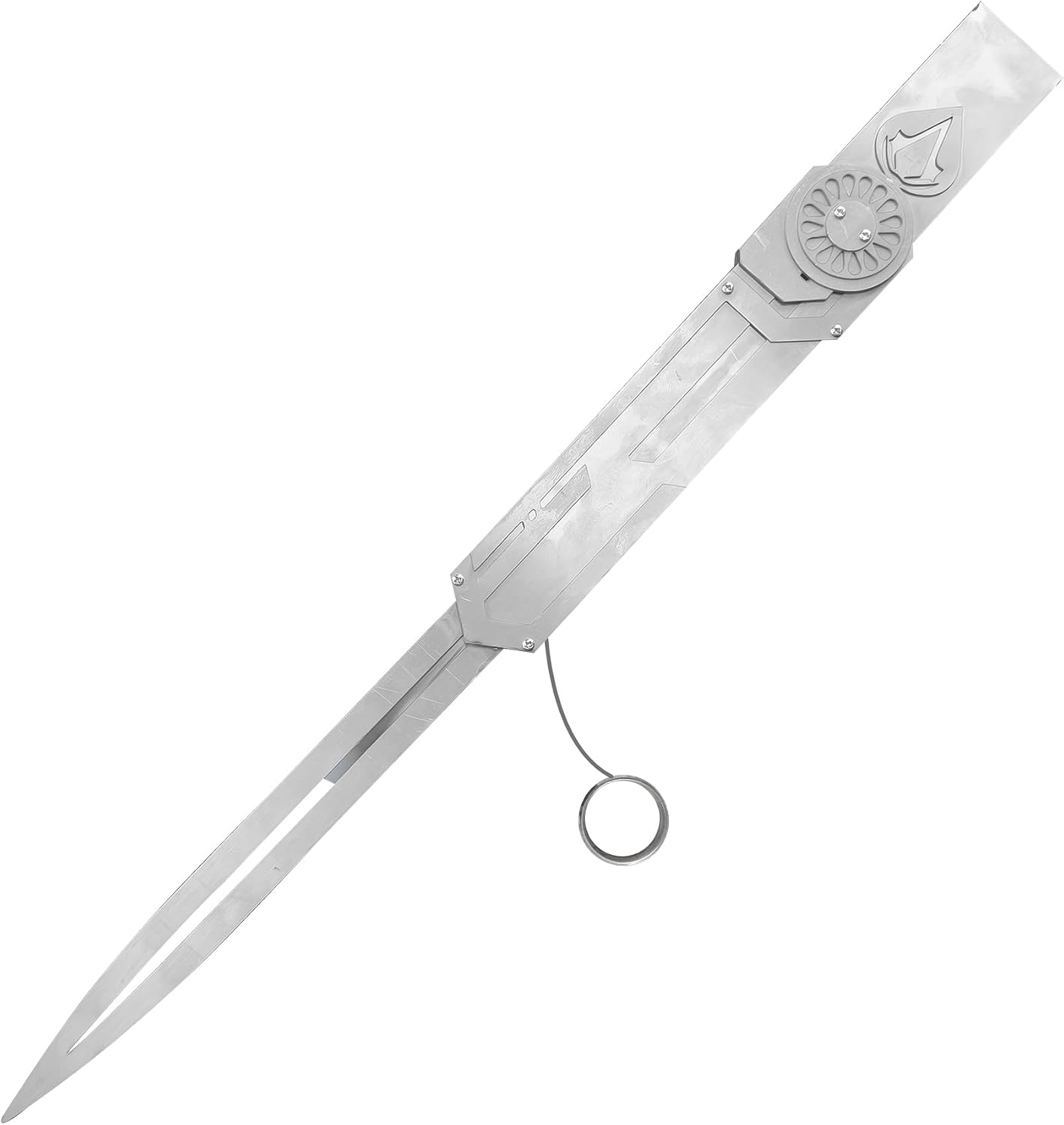 Metal Hidden Blade 1:1 Replica Retractable Stainless Steel Props Telescopic Mechanism for Cosplay & Collectors (Ezio)