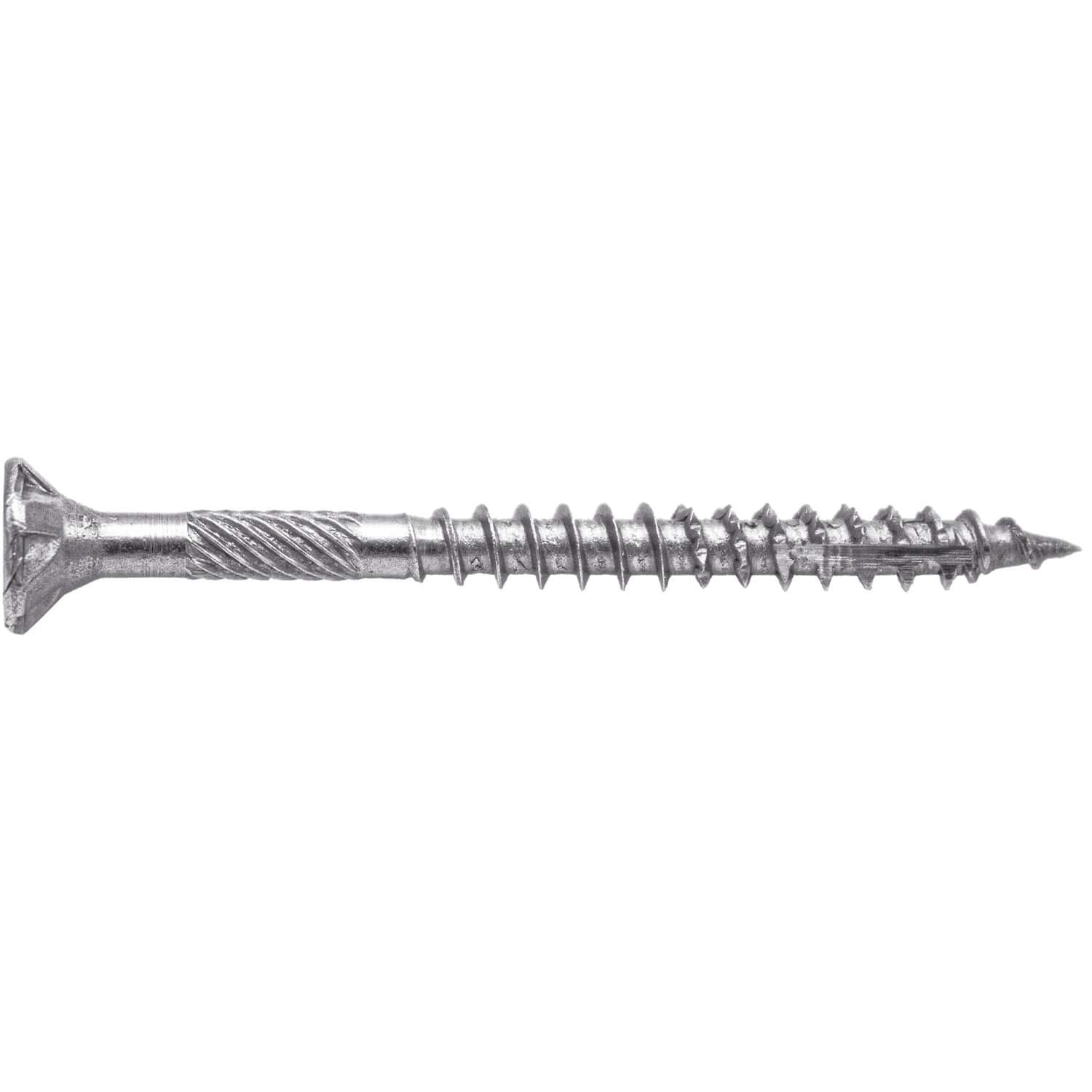 #8 x 2 Silver Star Stainless Steel Wood Screw Torx/Star Drive Head - Grade 305 Stainless Steel Torx/Star Drive Wood Screws - (5 POUNDS - 765 Approx. Screw Count)