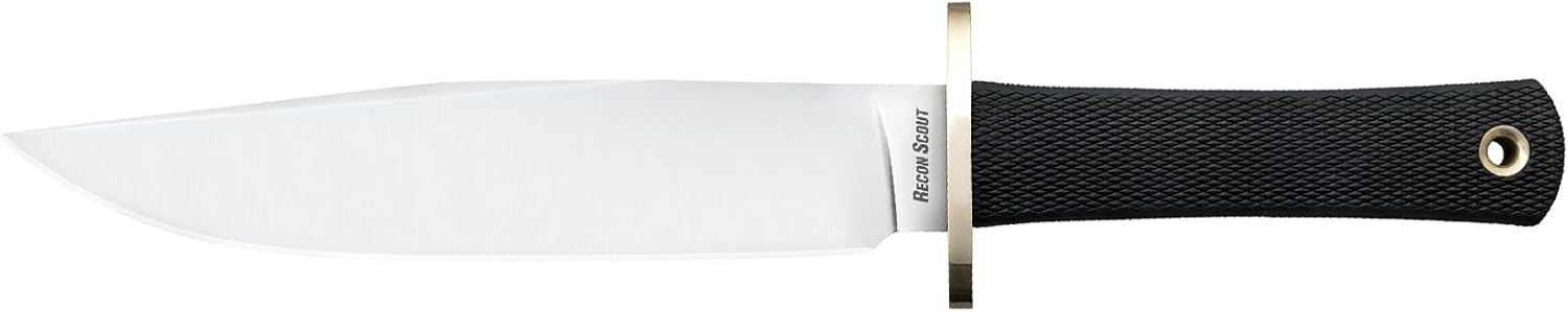 Cold Steel Recon Scout 7.5' CPM 3V Razor-Sharp Clip Point Blade 5' Kray-Ex Handle Tactical Fixed Blade Knife w/Secure-Ex Sheath