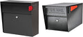 Mail Boss Locking Security Mailboxes Bundle | Metro + Curbside, Black, Large