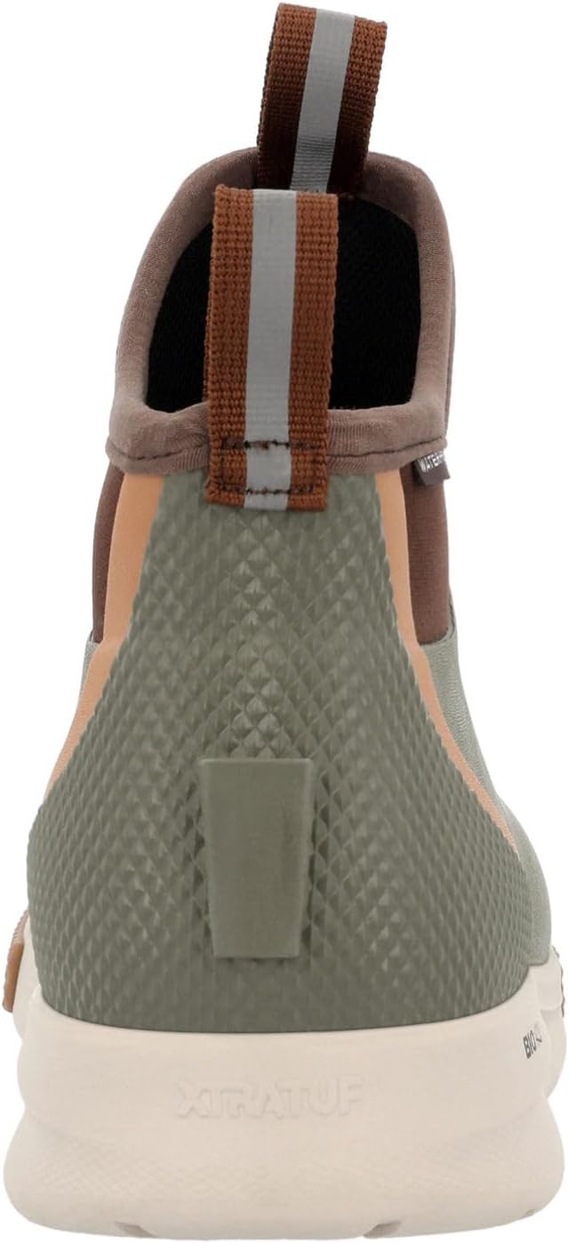 XTRATUF 6' Men's Ankle Deck Boot Sport - 30% Lighter, 100% Waterproof Rubber Fishing Footwear - Non-Marking, Slip-Resistant Outsole - Moisture-Wicking Liner
