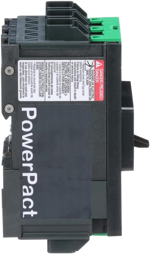 Square D by Schneider Electric BDL36020 PowerPacT B Circuit Breaker with Thermal-Magnetic Trip Unit Technology and Back Pan or DIN Rail Mounting, 20 Amp, 3 Pole