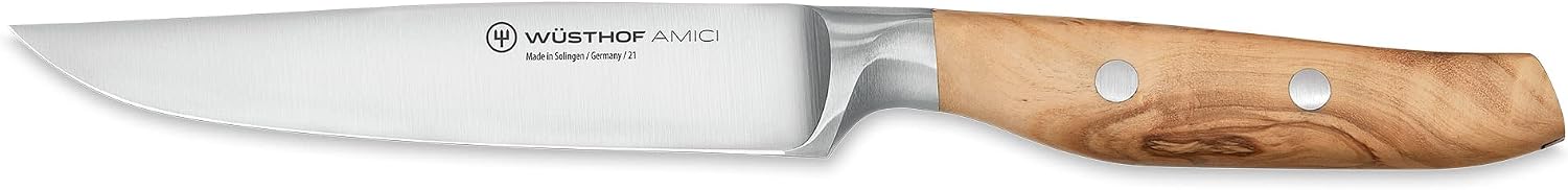 Wüsthof AMICI 4.5' Steak Knife, Tan