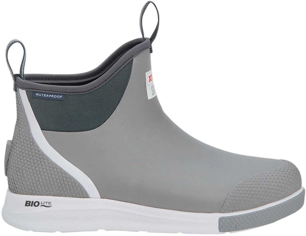 XTRATUF 6' Men's Ankle Deck Boot Sport - 30% Lighter, 100% Waterproof Rubber Fishing Footwear - Non-Marking, Slip-Resistant Outsole - Moisture-Wicking Liner