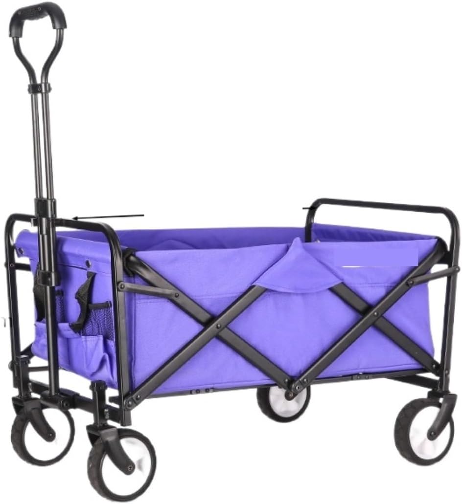 Folding Wagon Cart Beach Wagon Grocery Wagon Collapsible Folding Wagon Utility Wagon Cart Outdoor Garden Camping Wagon Sports Wagon Heavy Duty Garden Wagon Utility Wagon Grocery Cart ( Color : G )