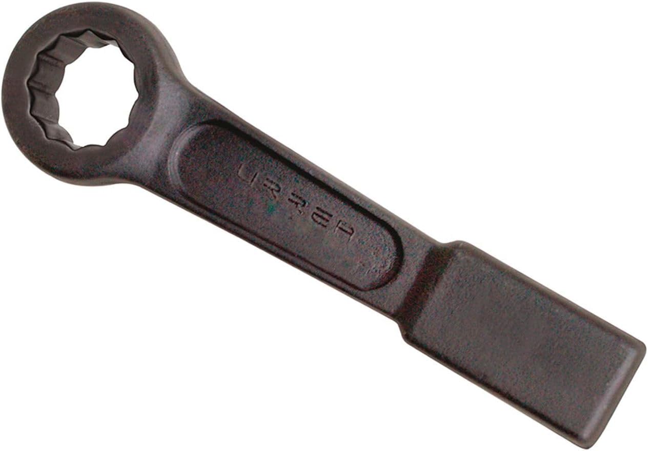 URREA 12-Point Striking Wrench - 2-1/4' Black Flat Strike Wrench with Straight Pattern Design & Extra Wide Striking Zone - 2736SW