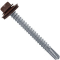 12 x 2 Brown Type 3 Metal Roofing Screws - Hex Head Drill Point - 9/16' EPDM Washer. 4 X 250 Bags - 1,000 Screws