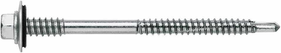 Index A Perfect Fixing PS1655150 Tornillo para páneles sándwich y arandela de Sandwich Screw and EPDM Washer, Grey Silver, 5.5/6.3 x 150 P16