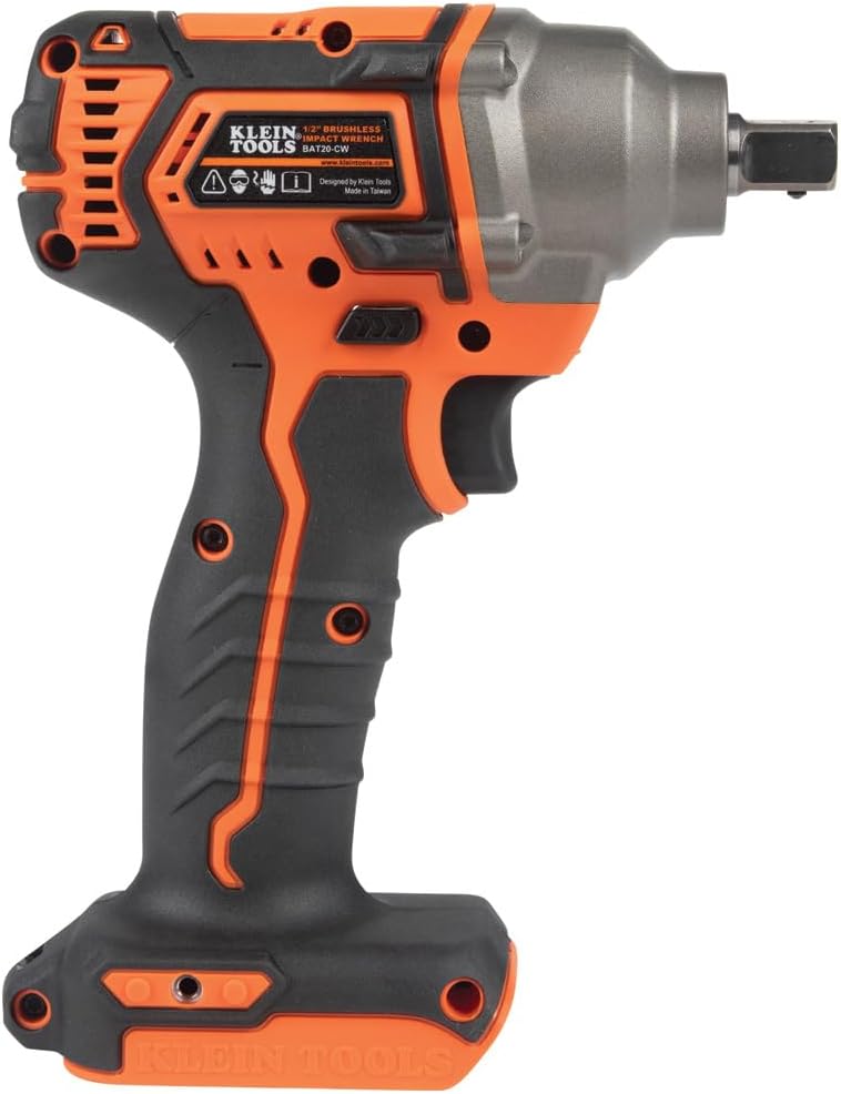 KLEIN TOOLS BAT20CW 1/2-Inch Battery-Operated Impact Wrench with Compact Design for Excellent Control in Tight Spaces (Power Tool Only)