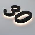 Backlit LED House Numbers For House Street, 20' Personalised Illuminated Modern House Address Numbers Sign Lighted Address Plaque,V