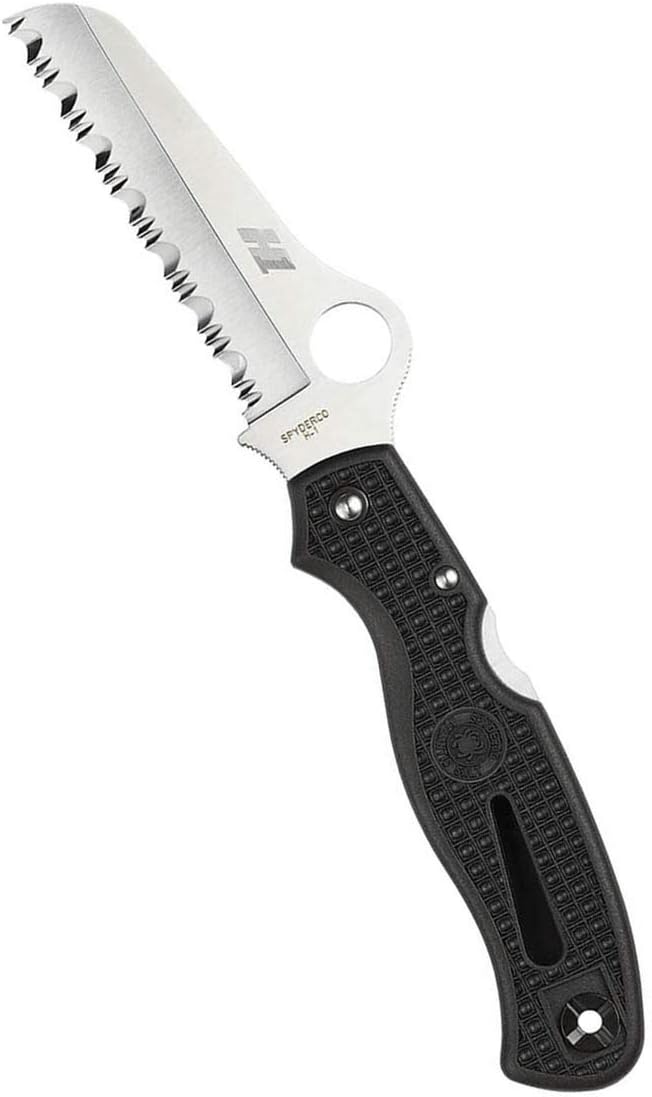 Spyderco Atlantic Salt Rust Free Serrated Edge Knife