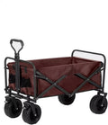 Outdoor Utility Wagon 8' Wheel Portable Camping Cart Garden Shop Sport Beach Hand Trolley Bearing 120 kg (D 96 * 50 * 58 cm.)