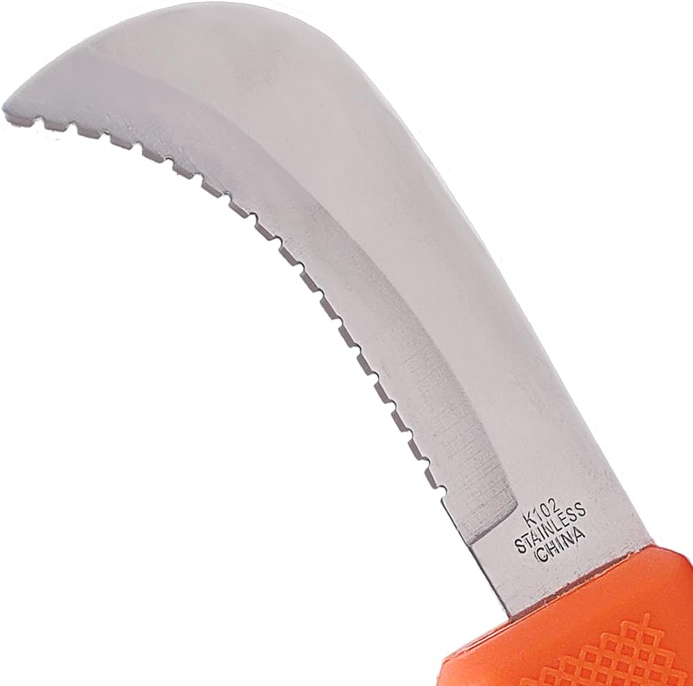 Zenport K102 Harvest Utility Knife with 3-Inch Stainless Steel Serrated Blade, Box of 24