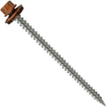 Stainless Steel Metal Roofing Screws (250) 9 x 3' Copper hex Head Sheet Metal Roofing Screw. Self-Piercing (SP) tip Metal to Wood siding Screws EPDM Washer