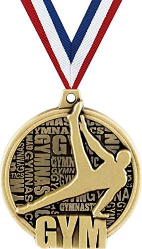 Crown Awards Gymnastics Medals - 2' Kudos Male Gymnast Gym Award Medals Gold Prime