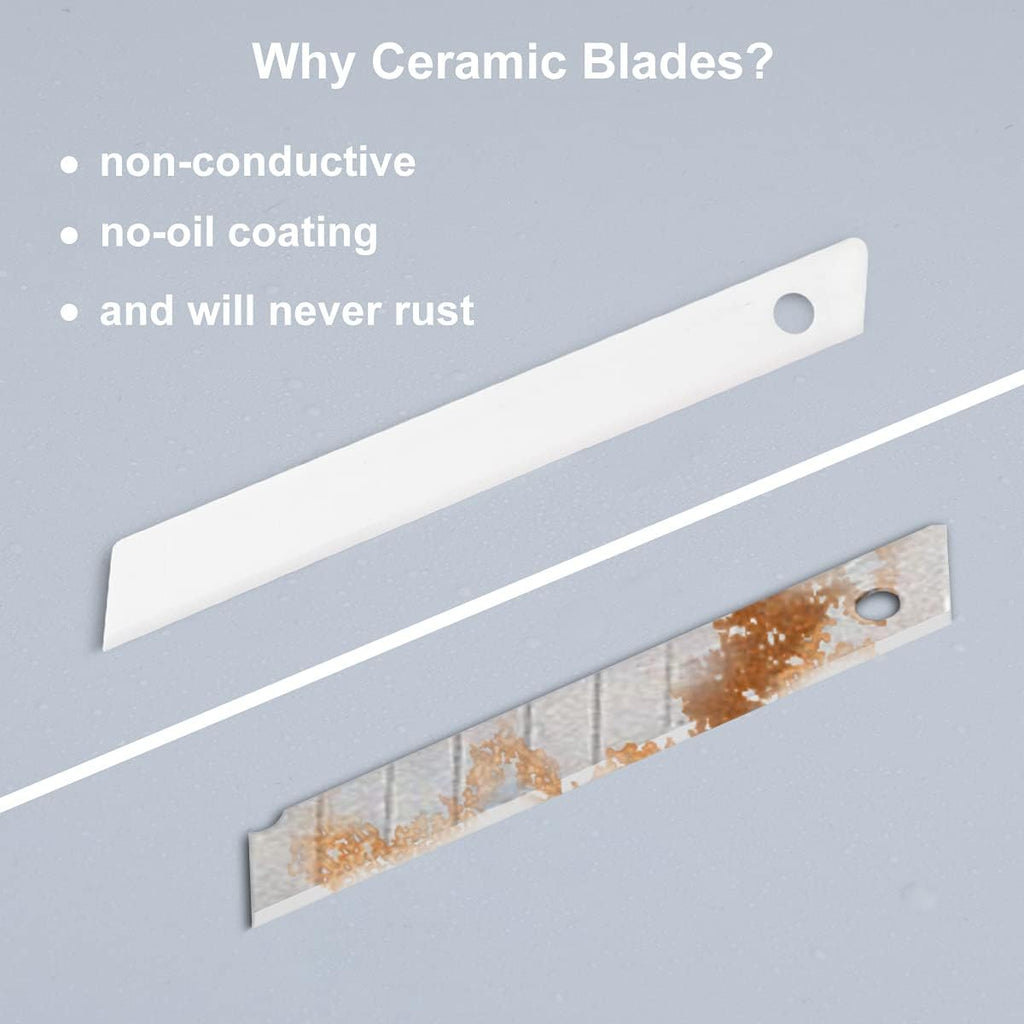Ceramic Spare Blades 9mm Wide Cutokay Box Cutter refill Utility Knife Blades [420 blades]