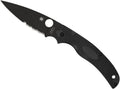 Spyderco Native Chief Lightweight Folding Pocket Knife with 4' CTS BD1N Steel Blade and FRN Handle - EDC Knife for Men and Women, Perfect for Hunting, Tactical, Camping - CombinationEdge - C244PSBBK