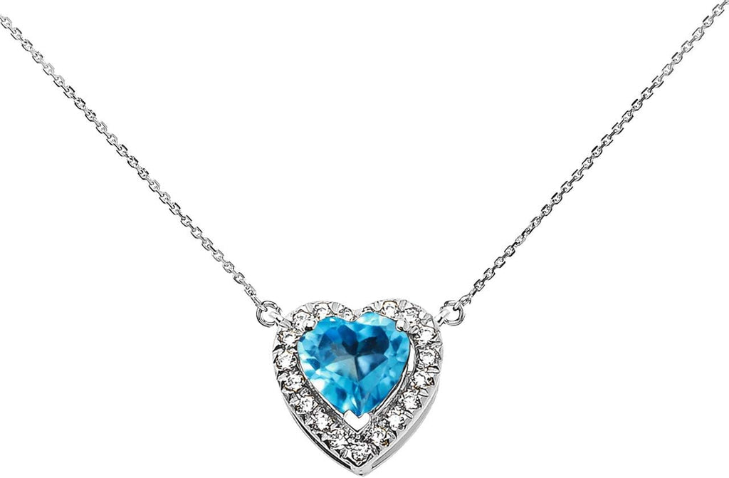 Claddagh Gold Fine Sterling Silver Diamond Personalized Birthstone Cubic Zirconia Heart-Shaped Necklace