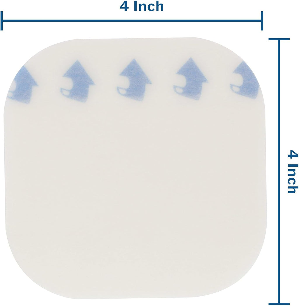 McKesson Hydrocolloid Dressing, Sterile, Thin (20 Boxes, 200 Dressings Total) - Self-Adhesive Sterile Bandage, Waterproof Patch for Bed Sore, Mild Burn, Blister, Acne Care - 4 in x 4 in