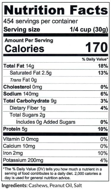 C.J. Dannemiller Cashew Pieces, Bulk 25 LB Box, Roasted & Salted, Perfect for Snacking, Cooking, Trail Mixes