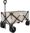Folding Wagon Cart Beach Wagon Grocery Wagon Folding Utility Wagon Heavy Duty Garden Portable Hand Cart With Universal Wheel Adjustable Handles Picnic Camping Sports Grocery Cart Garden Wagon Utility