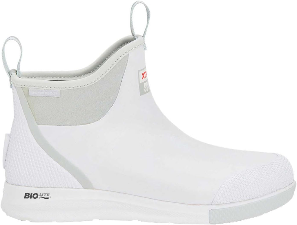 XTRATUF 6' Men's Ankle Deck Boot Sport - 30% Lighter, 100% Waterproof Rubber Fishing Footwear - Non-Marking, Slip-Resistant Outsole - Moisture-Wicking Liner