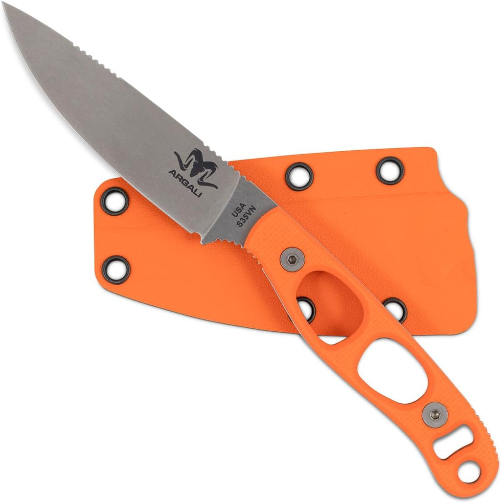 Argali Carbon Hunting Knife with Kydex Sheath fixed blade