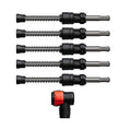 Diablo Amped Rebar Demon SDS-Plus 4-Cutter Full Carbide Head Dust Extraction Hammer Drill Bit - 1/4' Diameter, 9' Length, 4' Working Length, 5-Pack - DMAPLA4400-S6