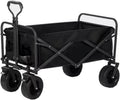 Outdoor Utility Wagon 8' Wheel Portable Camping Cart Garden Shop Sport Beach Hand Trolley Bearing 120 kg (3 Pack)