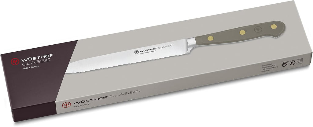 WÜSTHOF Classic Velvet Oyster 5' Serrated Utility Knife