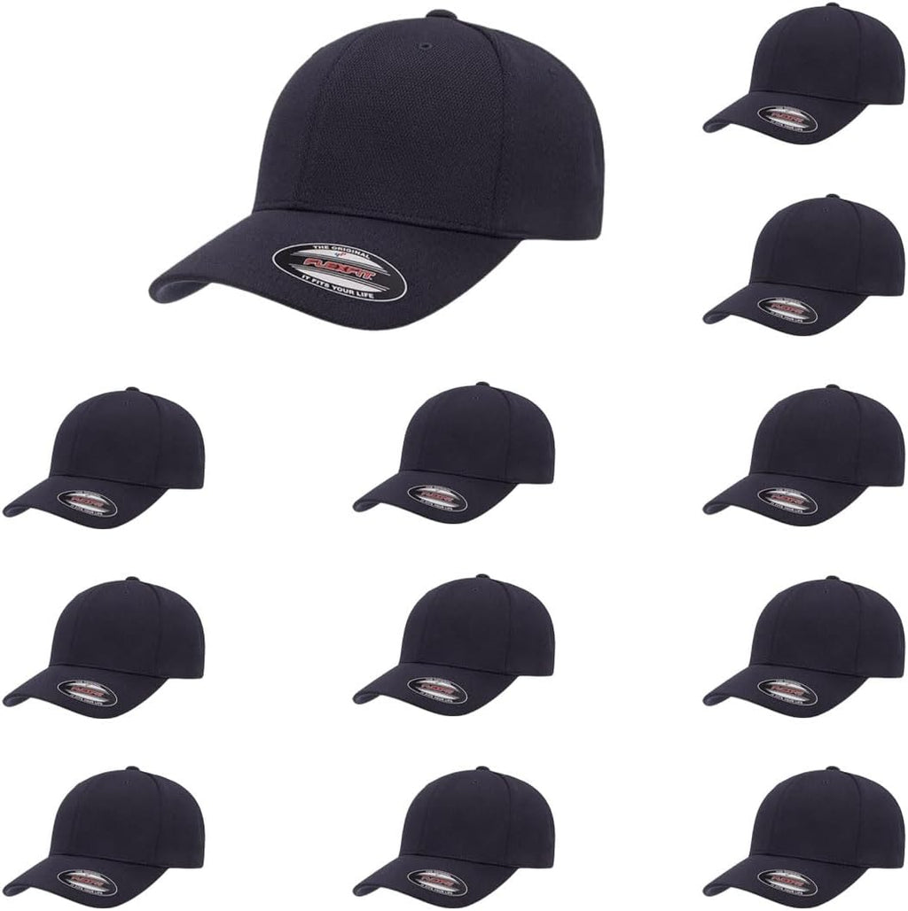 Flexfit 6597 Cool & Dry Honeycomb Weave Fabric Performance Sport Cap | Bulk Packs Available