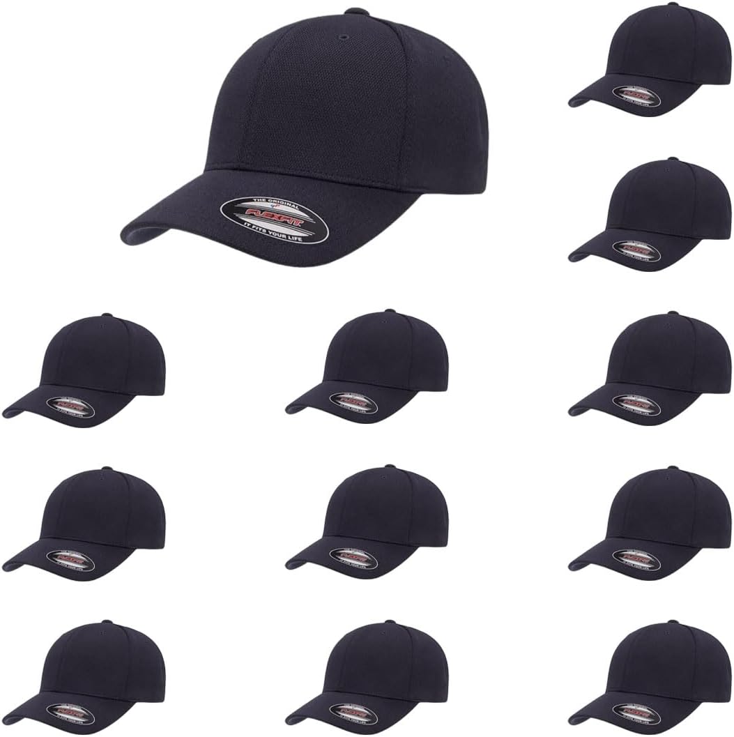 Flexfit 6597 Cool & Dry Honeycomb Weave Fabric Performance Sport Cap | Bulk Packs Available