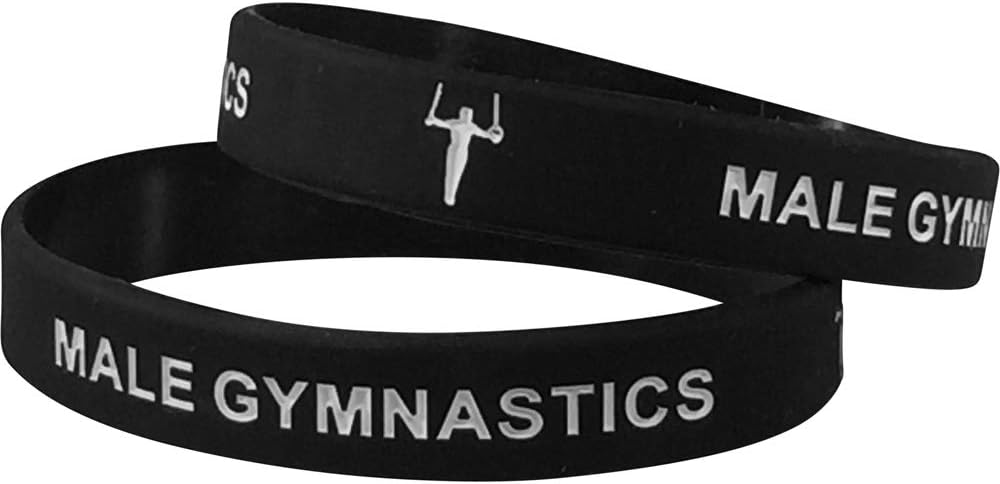 Express Medals 1 to 12 Packs of Male Gymnastics Trophy Award Packs That Include Wrist Bands and a Gold Medal and Ribbon with Each Trophy