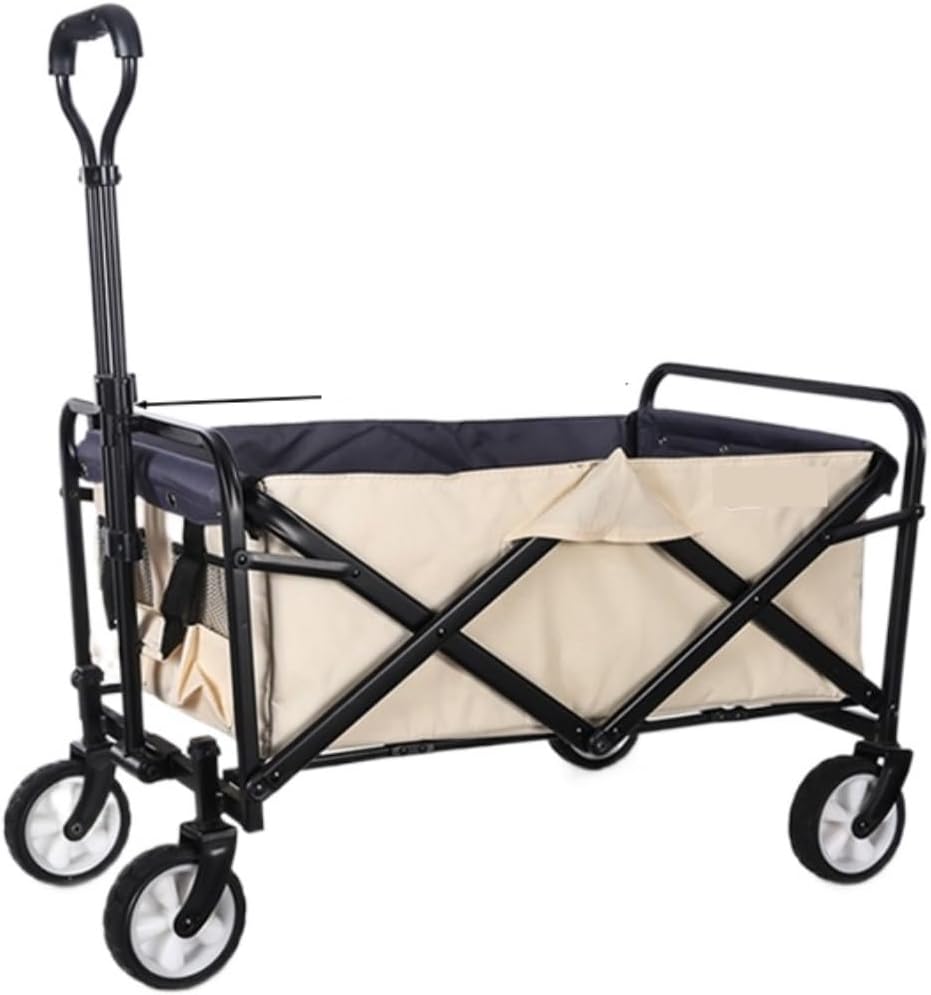 Trolley Cart Folding Wagon Utility Wagon Cart Outdoor Garden Camping Wagon Sports Wagon Heavy Duty Camping Cart Garden Wagon