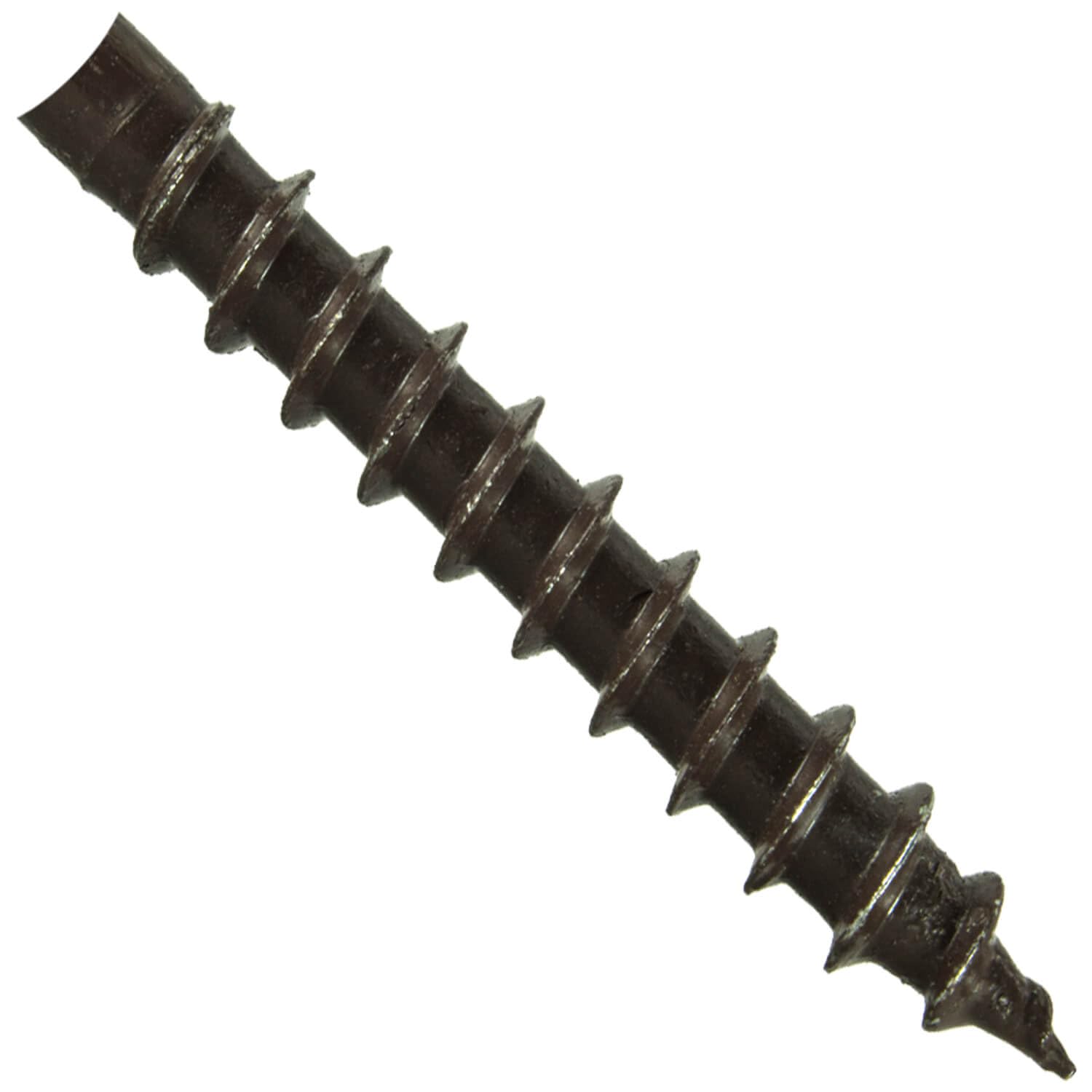 Jake Sales #14 x 7 Coated Torx/Star Drive Gutter Screws - Brown Exterior Coated Fasteners - for Fastening Gutters to Wood - Torx/Star T-30 Drive Head (Full Box - 650 Screws)