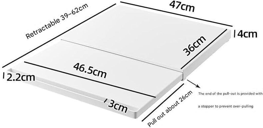 Countertop Pull-Out Bakers Rack Metal Microwave Stand with Pull-Out Drawer Storage Organizer for Kitchen Lightweight(White)