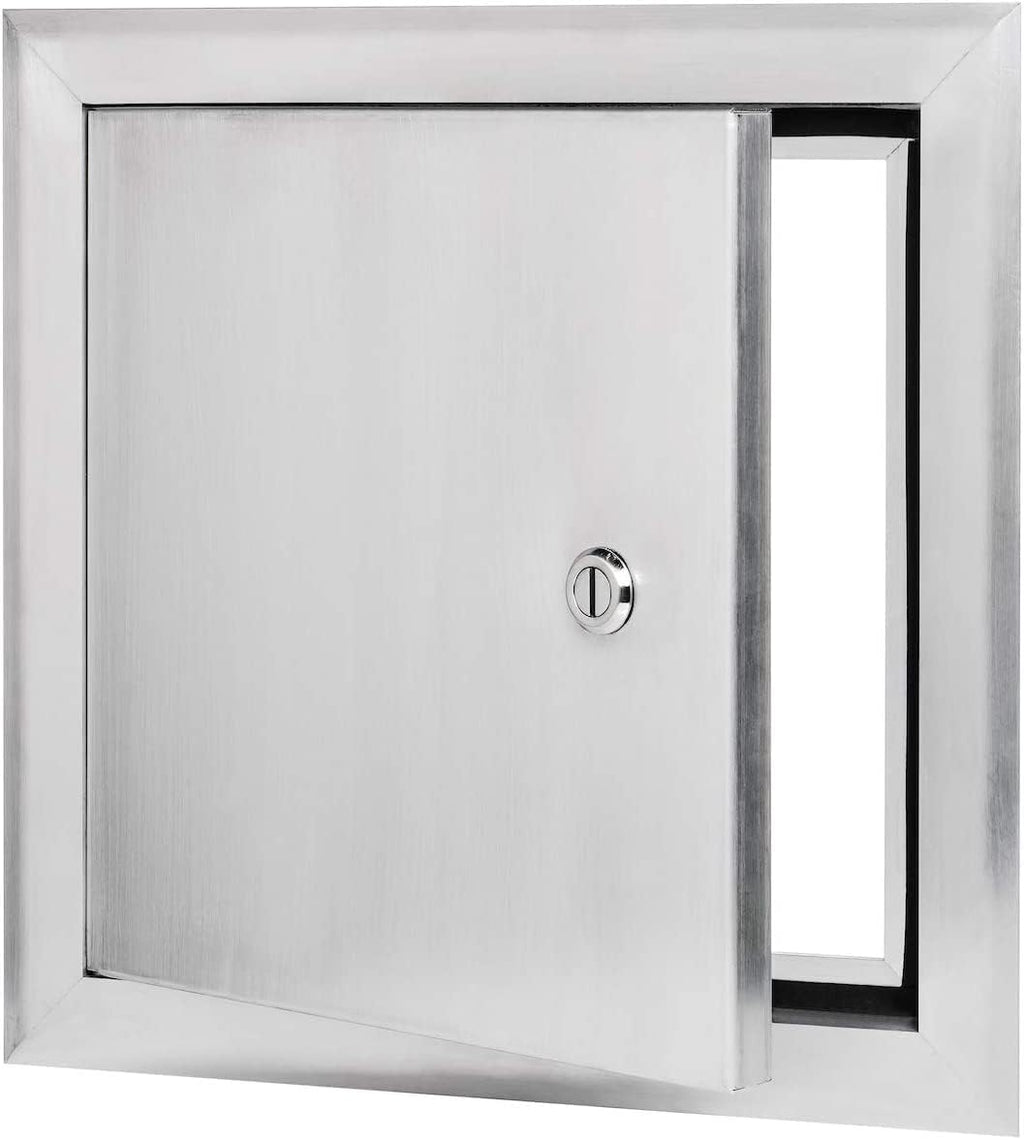 Premier 16x16 Universal Aluminum Access Panel Door with Screwdriver Latch, Insulated for Exterior Application Wall or Ceiling Mounted for Drywall, Plumbing, Electrical, 2400 Series