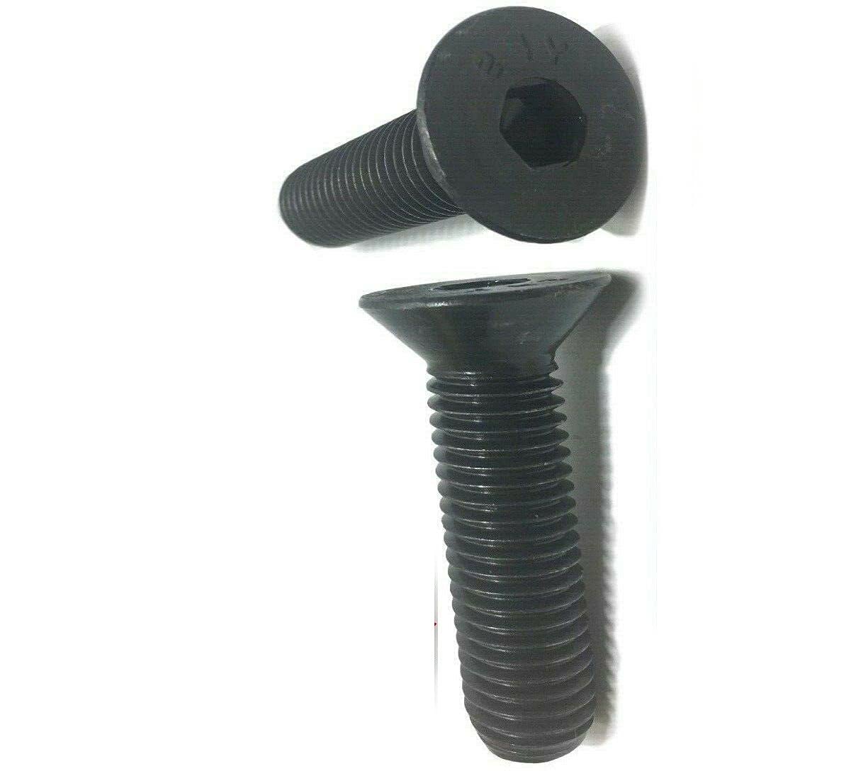 Pr-Mch Package of 100, 1/2-13 x 1 1/2' Flat Head Cap Screw Black Oxide Thread Socket Set Kit #DR-D5623D
