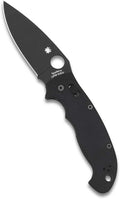 Spyderco Manix 2 XL Folding Pocket Knife with 3.8' CPM S30V Steel Blade and G-10 Handle - EDC Knife for Men and Women, Perfect for Hunting, Tactical, Camping, Survival, Hiking - PlainEdge - C95GPBBK2