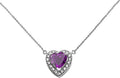 Claddagh Gold Fine Sterling Silver Diamond Personalized Birthstone Cubic Zirconia Heart-Shaped Necklace