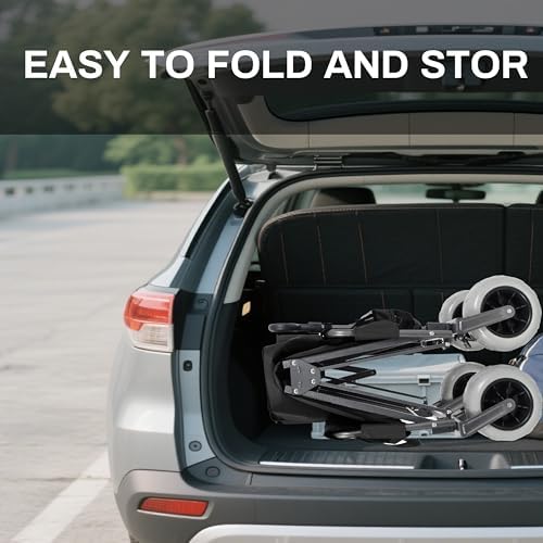 Heavy-Duty Folding Wagon with Bench Seat, 500lbs Capacity, Durable Steel Frame, 180L Cargo Space for Camping, Beach, Outdoor Events & Sports Activities